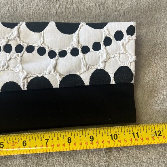 Joseph Ribkoff Fitted Textured Black & White Dotted Stretch Blazer Jacket - Picture 11 of 16